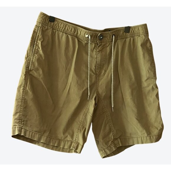 Vuori Men's Large Drawstring Ripstop Shorts Muted Tan 32" x 8" - Picture 2 of 4